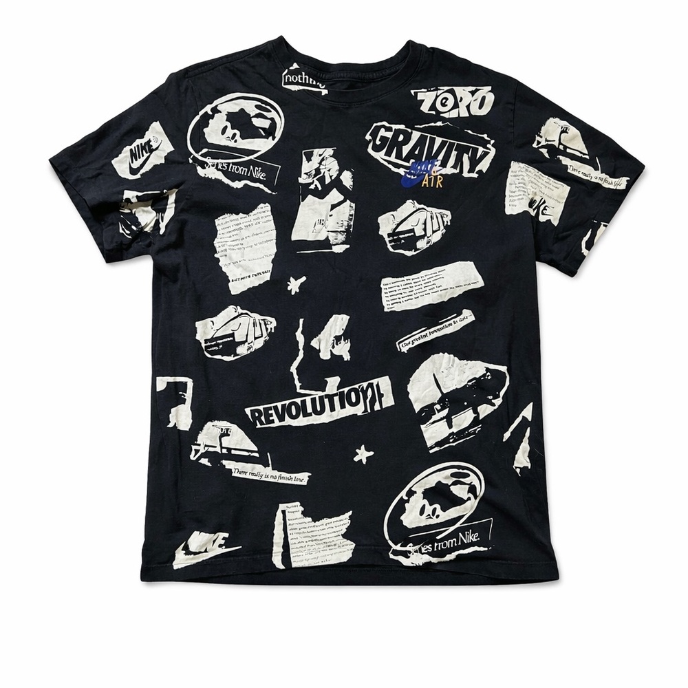Nike Black and White Graphic Short Sleeve Tee